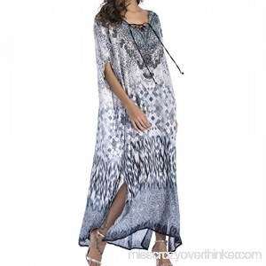 Flowy Rhinestone Long Caftan Beach Maxi Dress Sexy Cover Up For Women Style3 B07BFW4ZSV